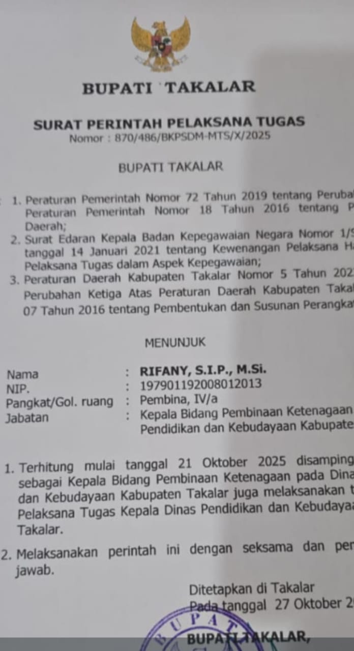 Mutasi Jabatan ASN Di Takalar, Diduga Tanpa Kompetensi Menuai Sorotan