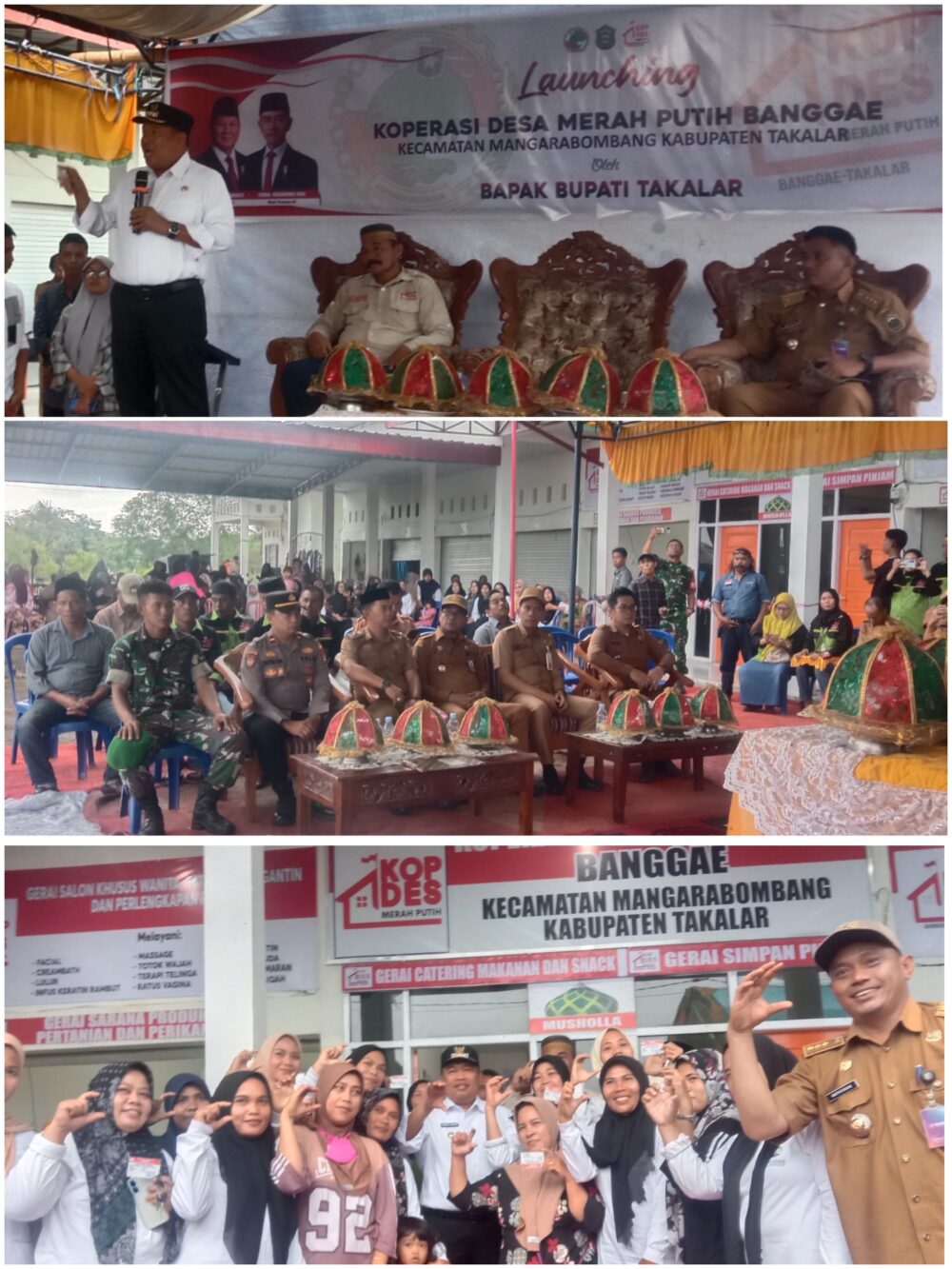 Bupati Takalar Resmikan KMP Banggae, Ketua Koperasi Bidik Pasar Tepo