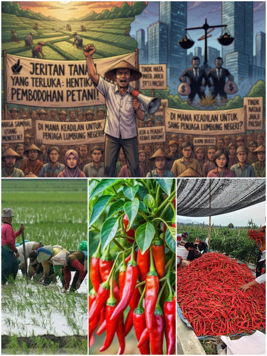Kritik dan Harapan terhadap Tata Kelola Tata Niaga Hasil Pertanian Indonesia Sulsel Takalar, Petani Tuntut Kesejahteraan dan Kesetaraan Harga Produksi.