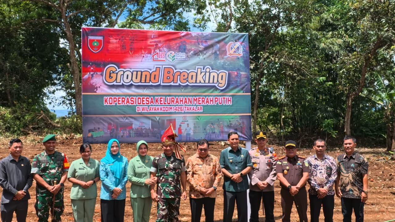 Pangdam XIV/Hasanuddin Groundbreaking Koperasi Merah Putih di Takalar, Dorong Ekonomi Kerakyatan