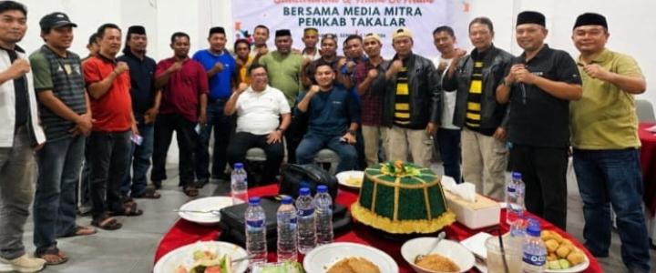 Daeng Manye Optimis Dengan Dukungan Insan Pers Takalar Akan Lebih Maju.
