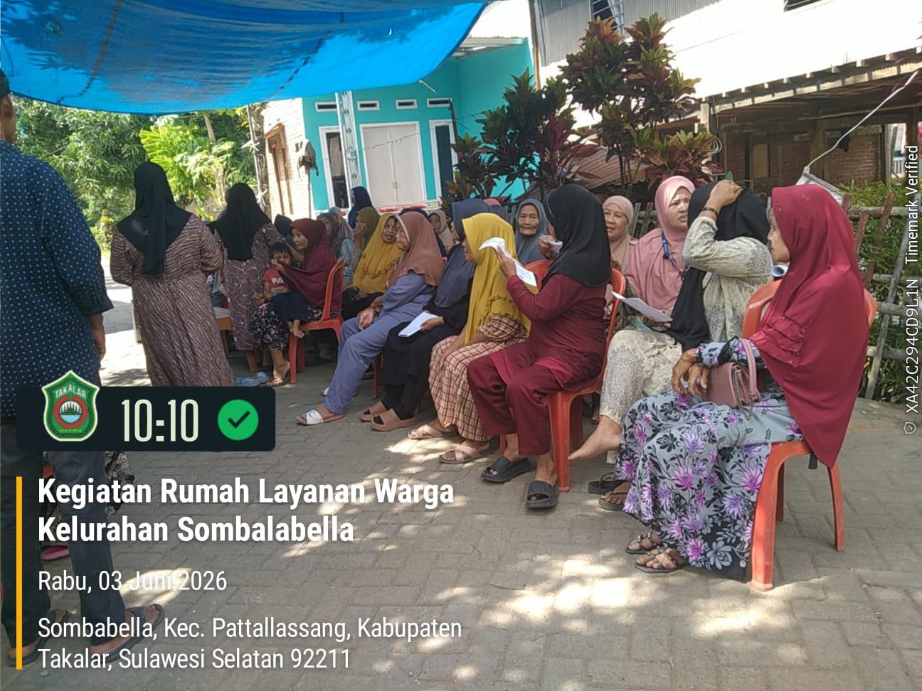 Dekatkan Pelayanan Publik, Pemerintah Kecamatan Pattallassang Gelar Inovasi ‘Rumah Layanan Warga’ di Sombalabella