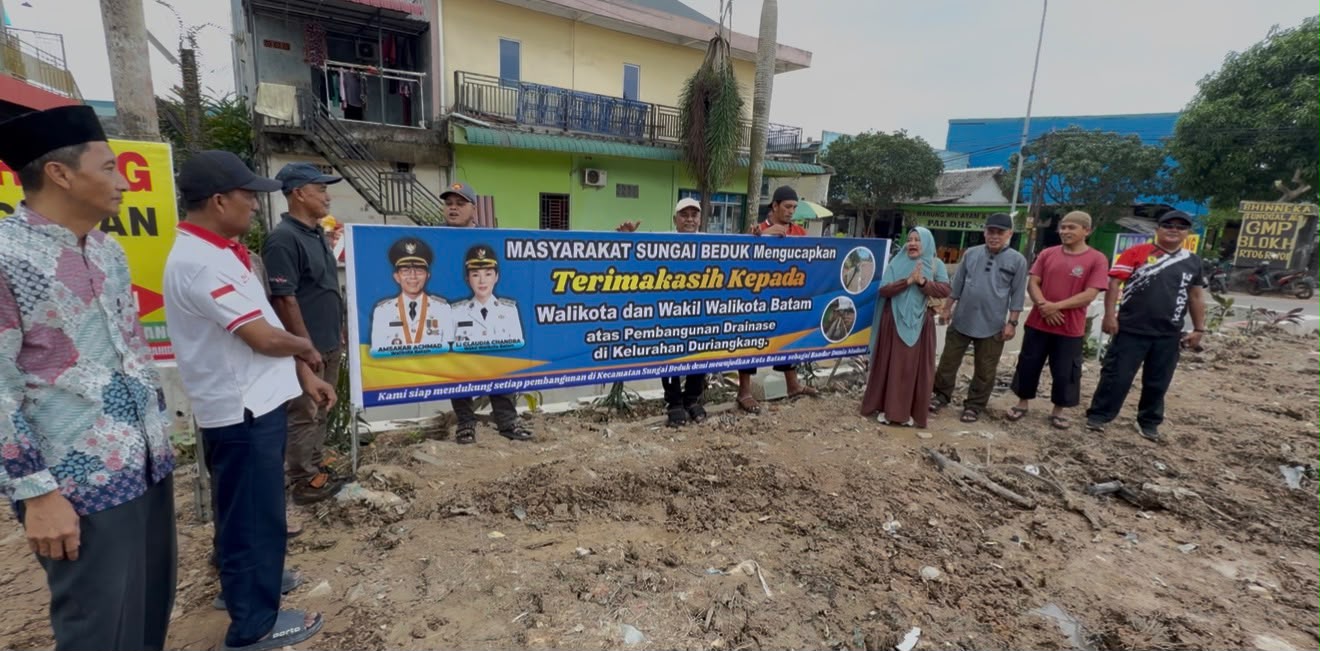 fKTW dan LPM Sei Beduk Apresiasi Wali Kota dan Wakil Wali Kota Batam atas Pembangunan Drainase dan Pelebaran Jalan