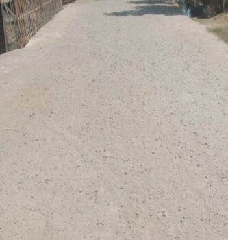 Proyek Rabat Beton Desa Mangindara Rp133 Juta Diduga Sudah Rusak Dikhawatirkan Membahayakan Pengendara, Kades Bungkam.